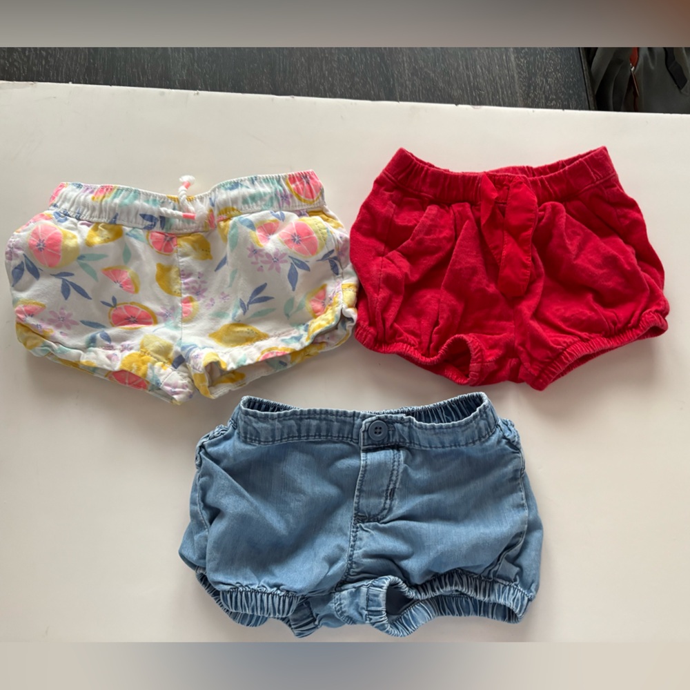 OshKosh B'gosh Red, Blue, and Floral shorts